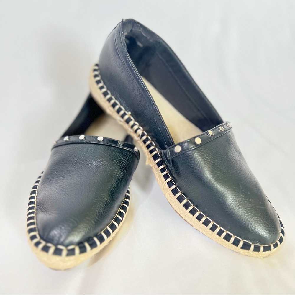 A New Day | Leather Studded Espadrilles